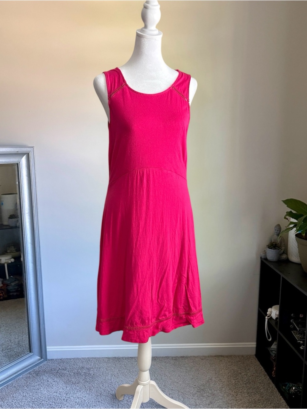 Apt. 9 Vibrant Hot Pink Sleeveless A-Line Dress